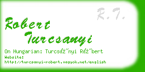 robert turcsanyi business card